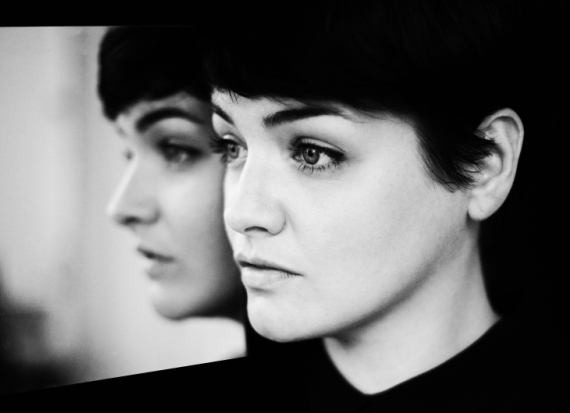Louka, portrait in black and white